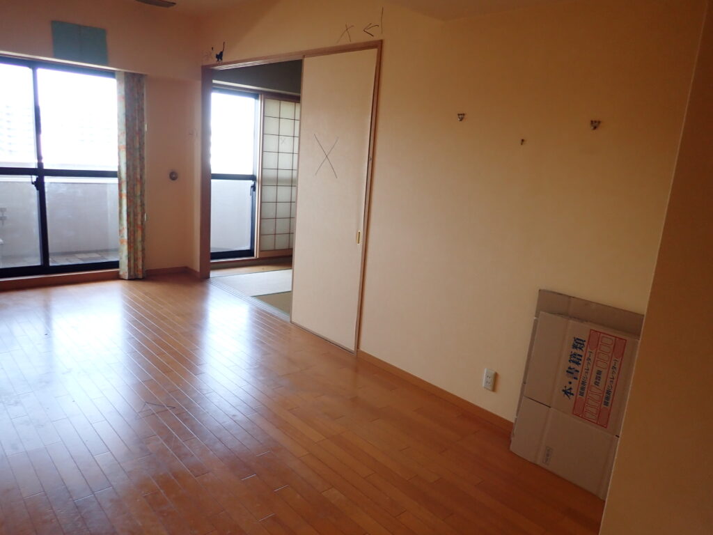 施工前のＬＤの様子です。日中とても明るいお部屋です。